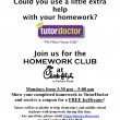 Homework Club Flyer