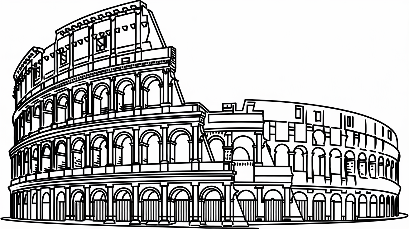 Colosseum_Coloring_Page