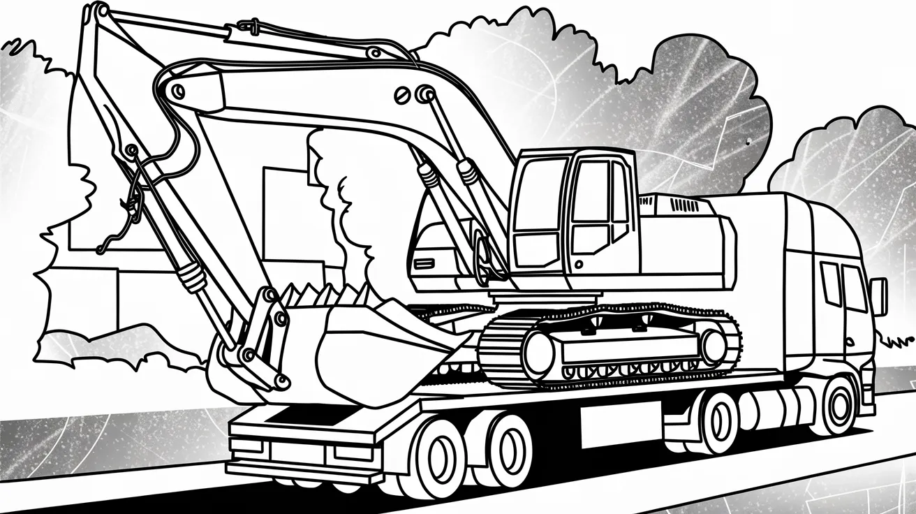 Excavator_on_a_Truck