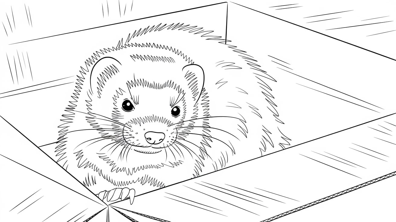 Ferret_Sitting_in_Box