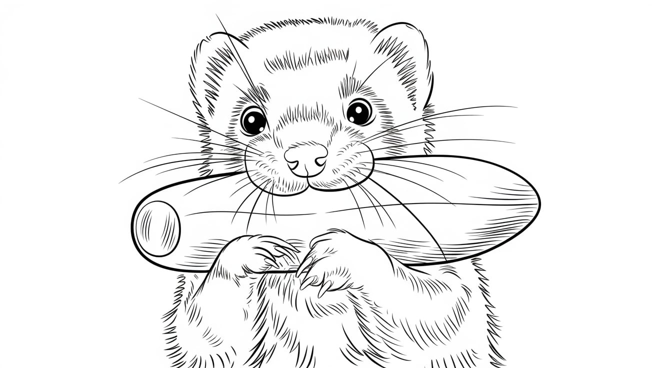 Ferret_with_Plaything