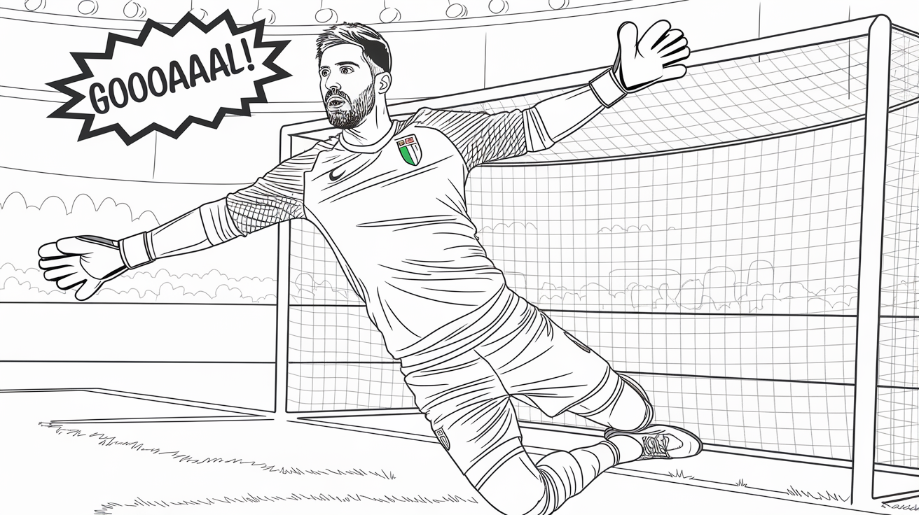 Gianluigi_Donnarumma_Goalkeeper_Coloring_Page