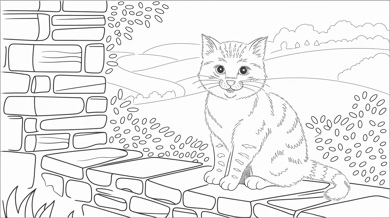 Italian_Cat_Coloring_Page