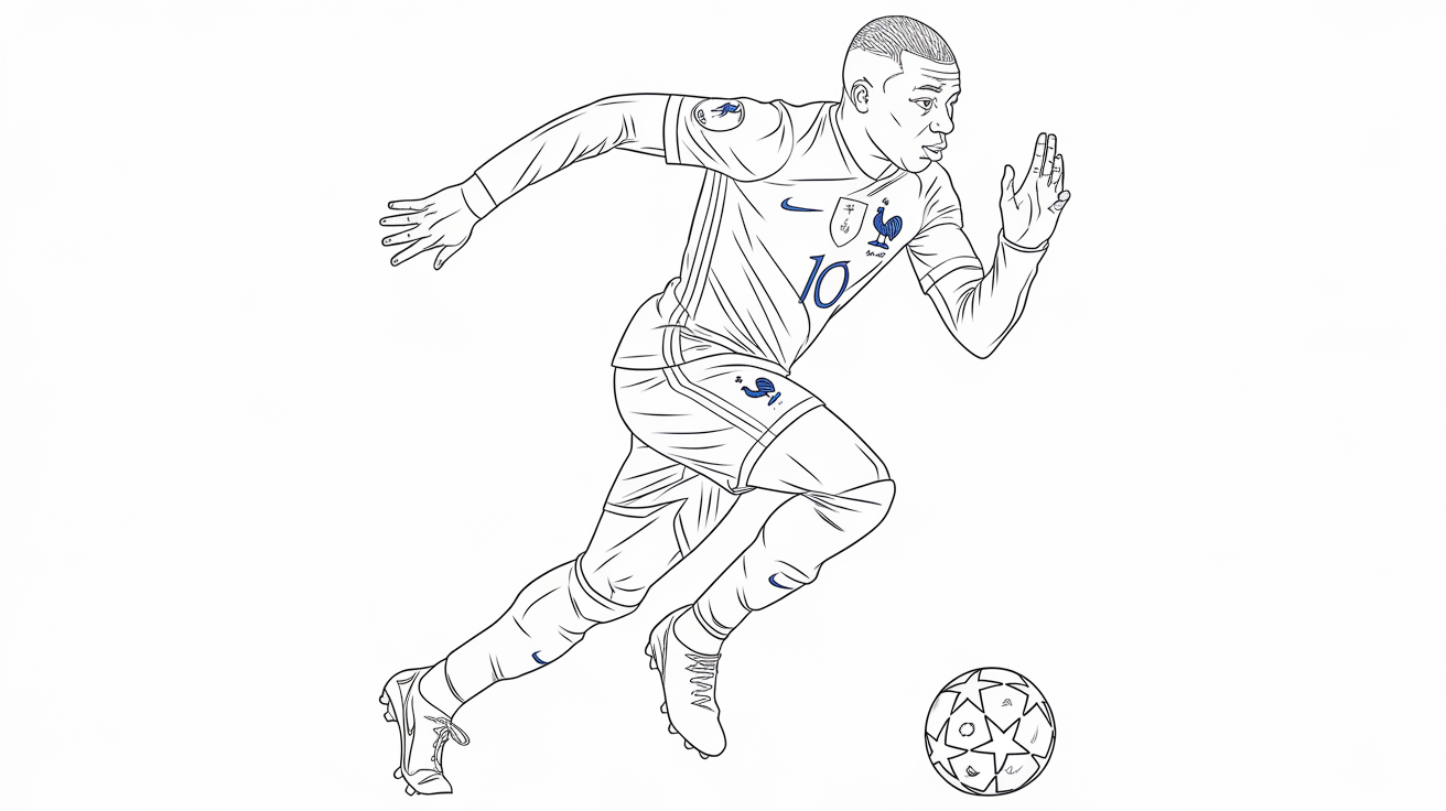 Kylian_Mbappe_Coloring_Page