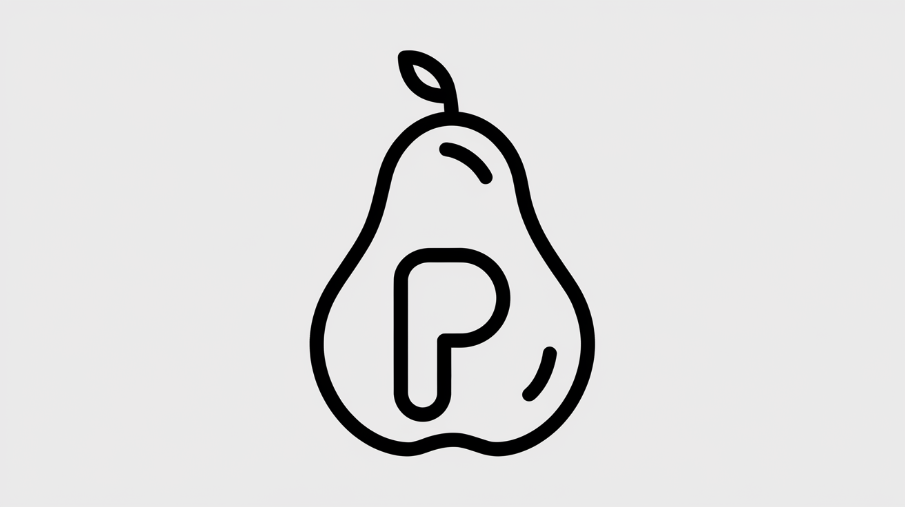 Letter_P_Pear_Coloring_Page