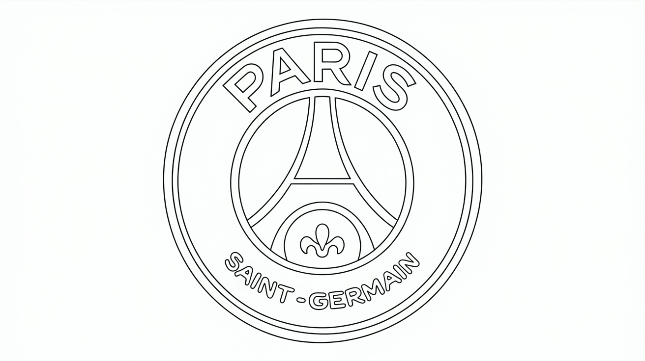 Paris_Saint-Germain_Crest_Coloring_Sheet