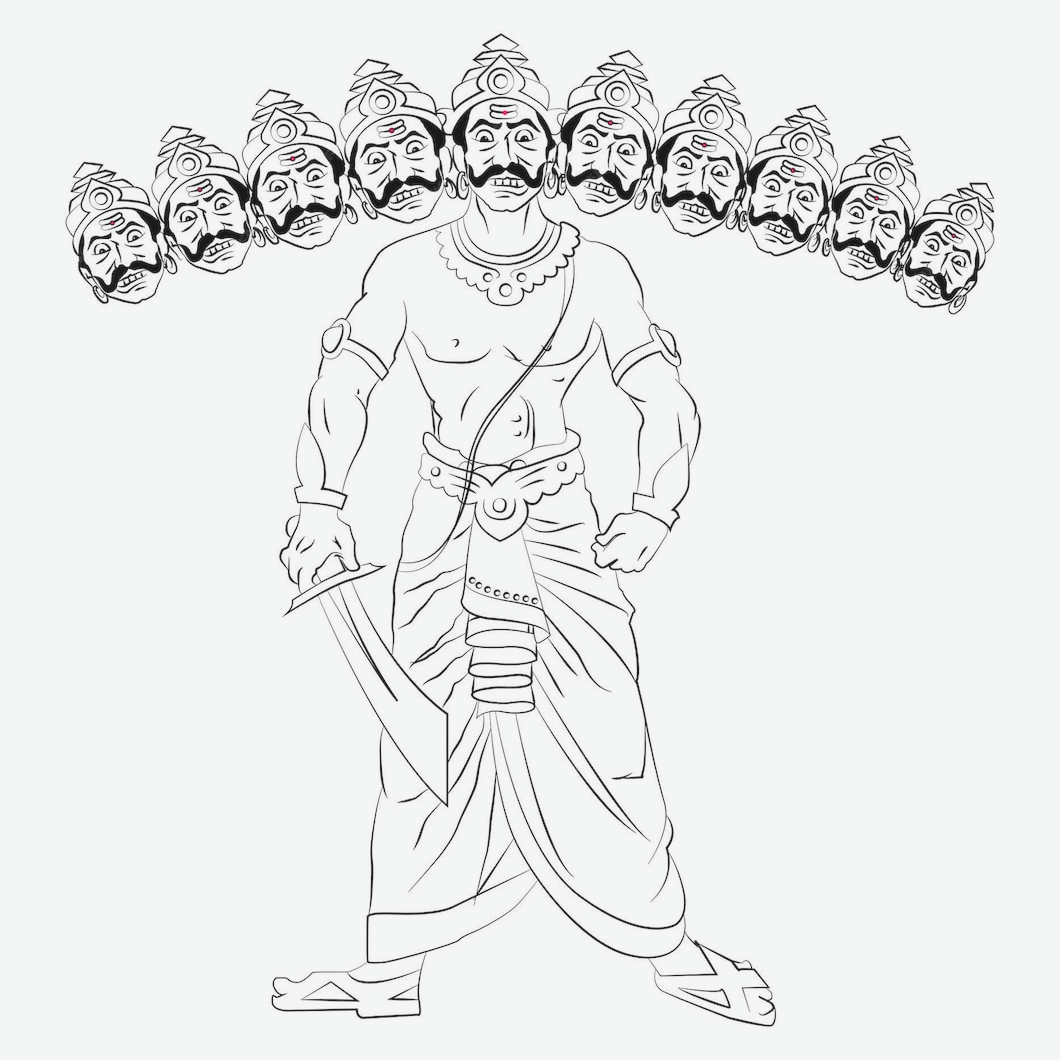 Ravana_Face_Design_-_India