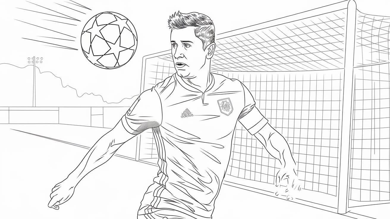 Robert_Lewandowski_Soccer_Coloring_Page