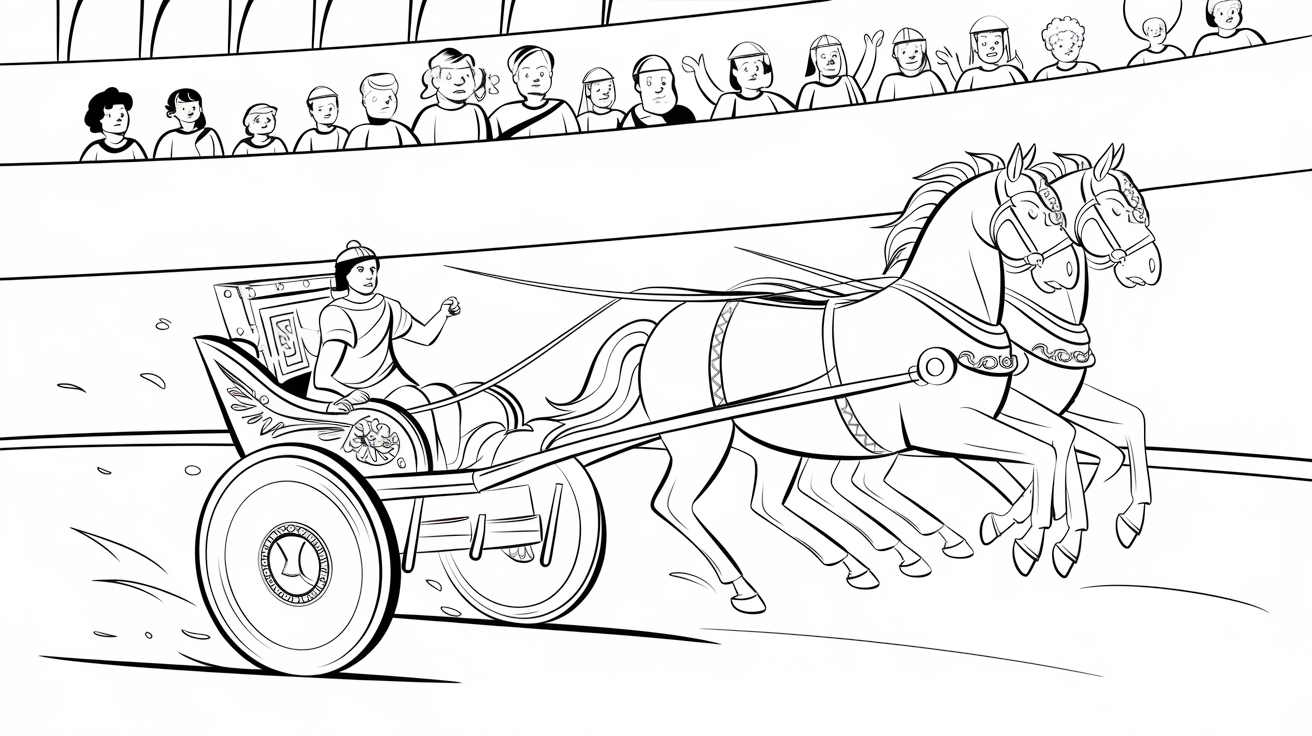 Roman_Chariot_Coloring_Page