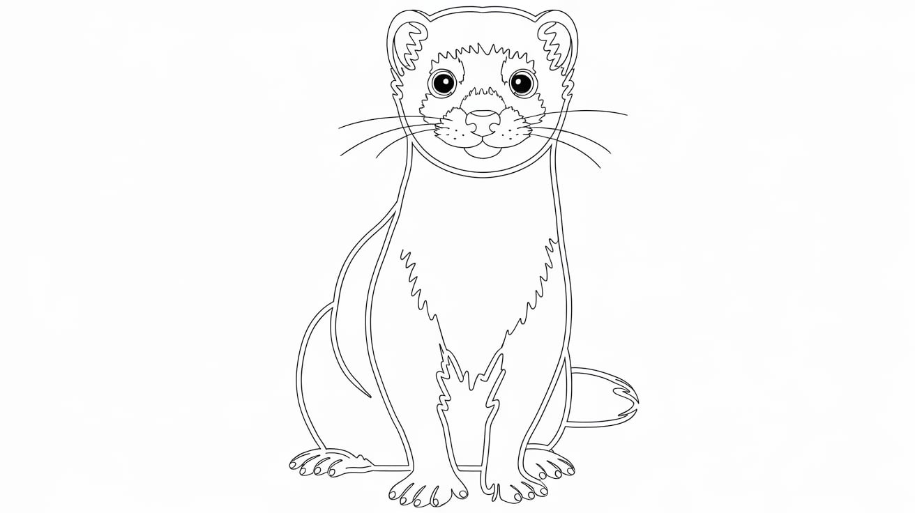 Sweet_Ferret_Outline