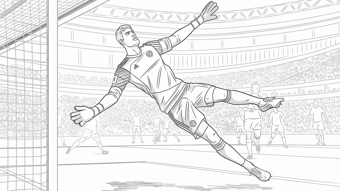 Thibaut_Courtois_Goalkeeper_Coloring_Page