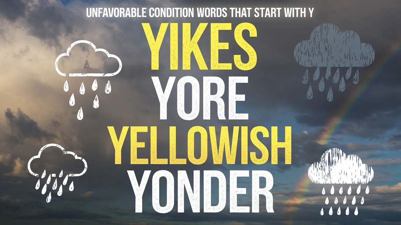 Unfavorable_Condition_Words_That_Start_With_Y