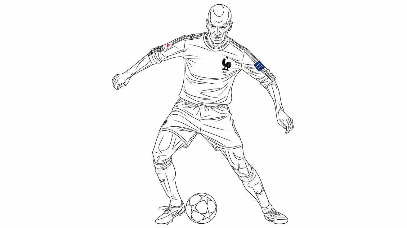 Zidane_Soccer_Coloring_Sheet