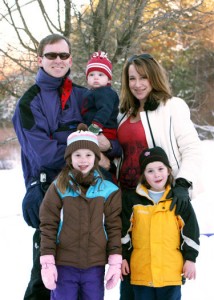 Angela Wright and her family