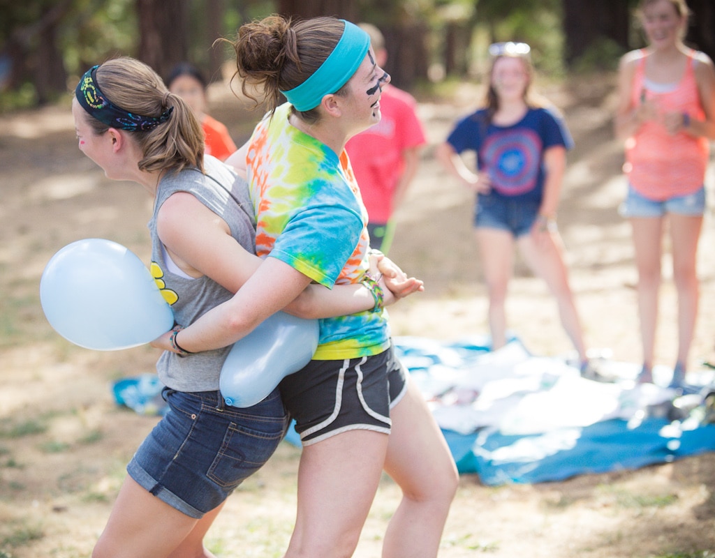 Back-to-Back Water Balloon Race