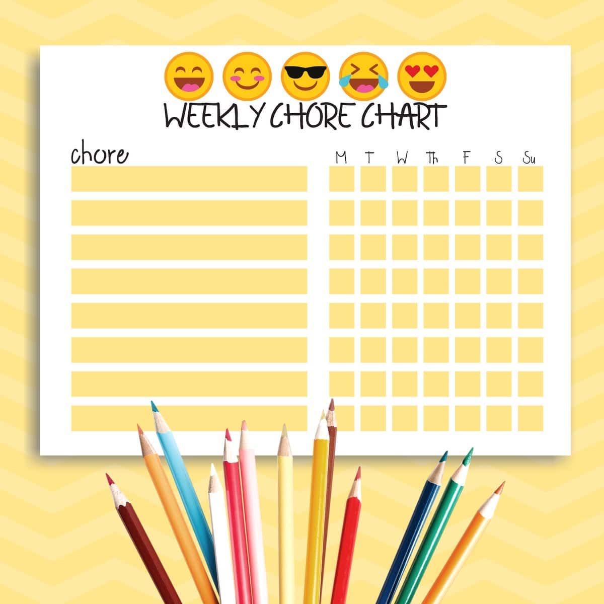Emoji Chore Chart