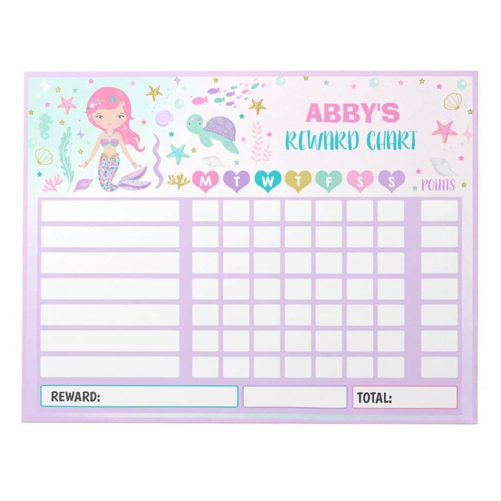 Mermaid Chore Chart