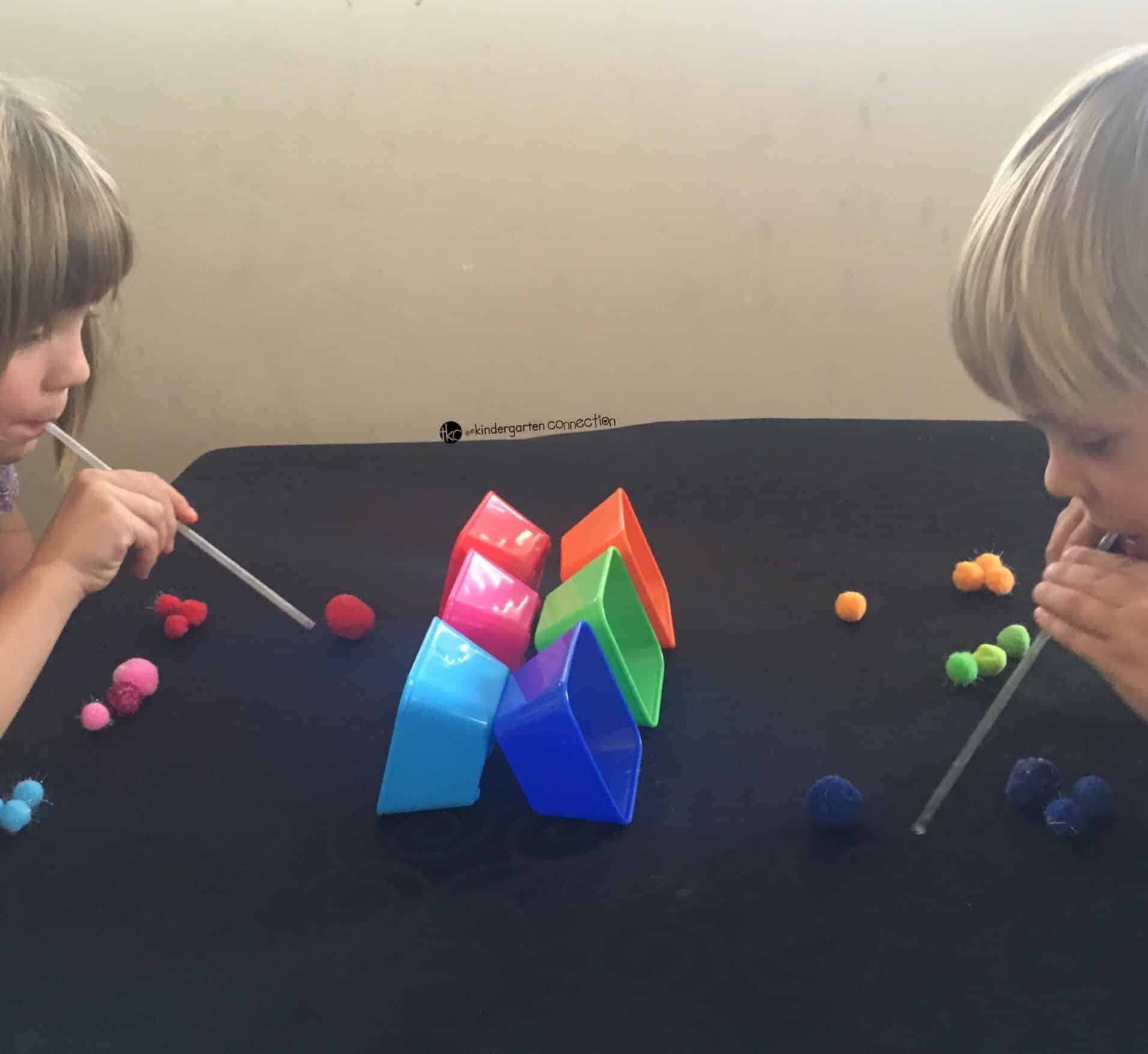 Pom-Pom & Straw Challenge