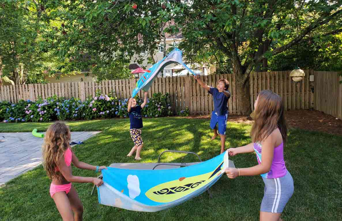 Water Balloon Towel Toss