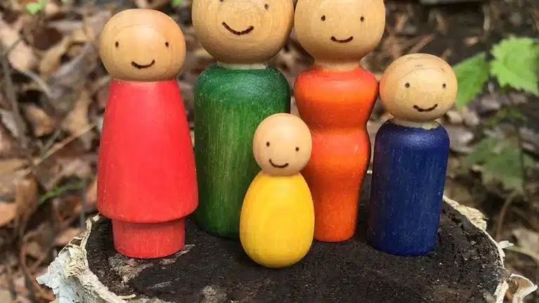 Wooden Family Figurines