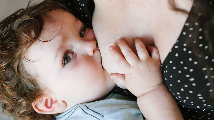 Breastfeeding baby