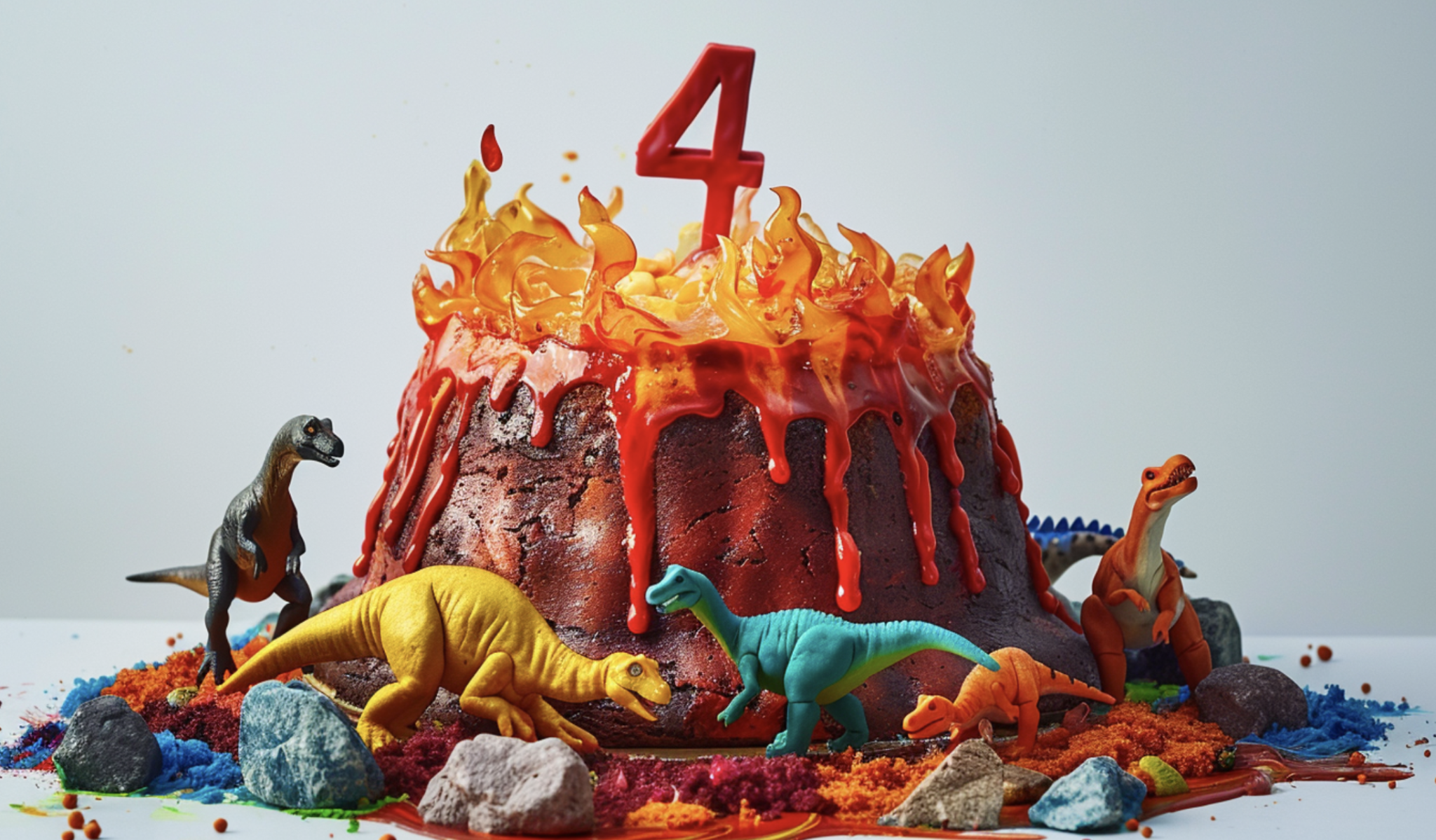 Kids Volcano Birthday Cake An Eruption of Fun