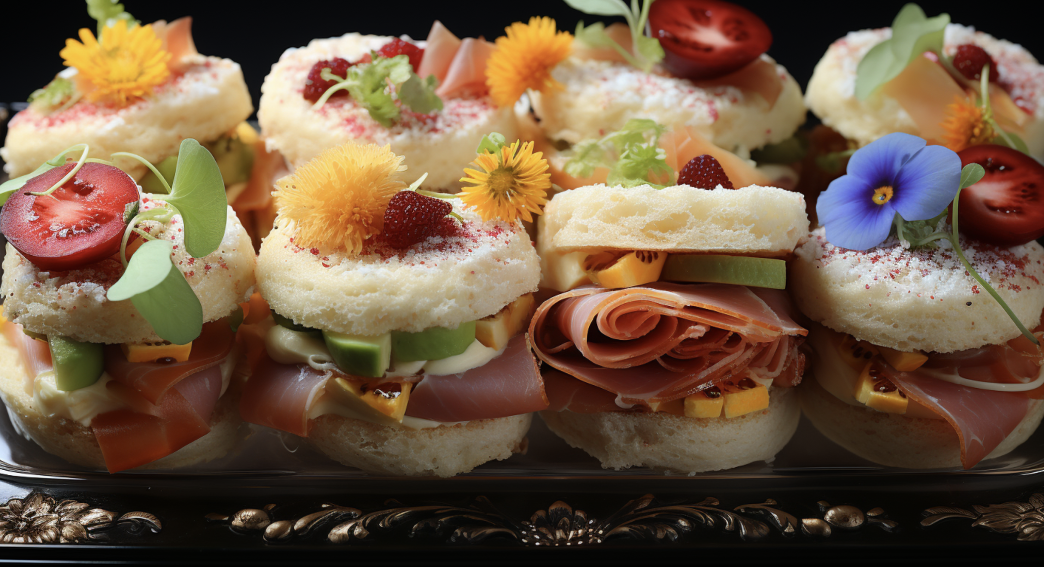 Mini Ham and Cheese Sandwiches