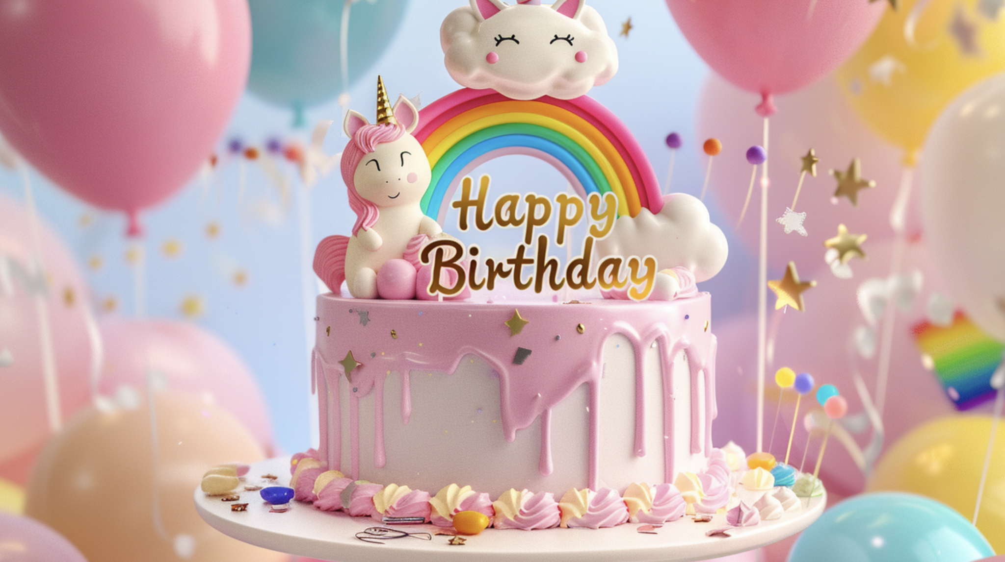 Unicorn Kids Birthday Cake Magical Munchies