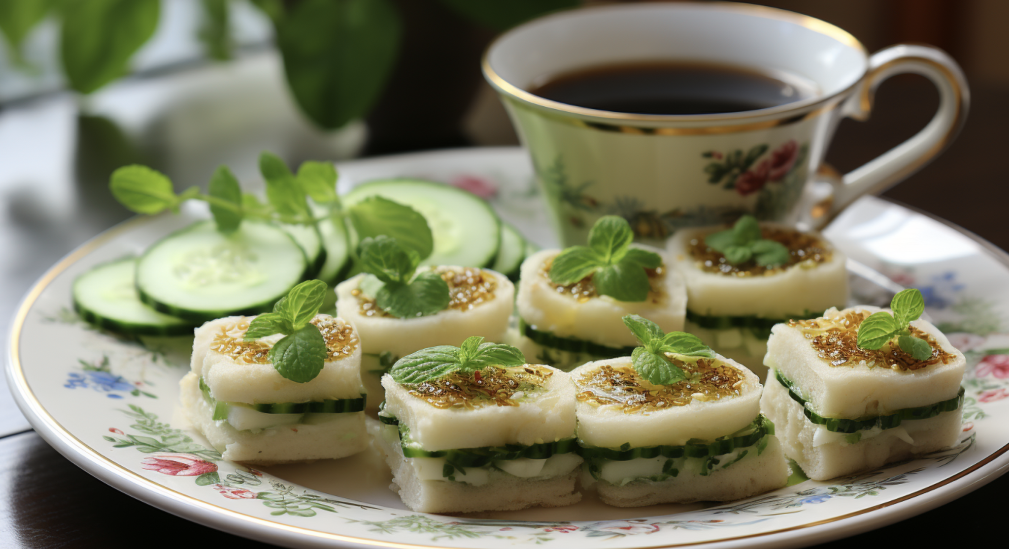 Vegan Cucumber Tea Sandwiches