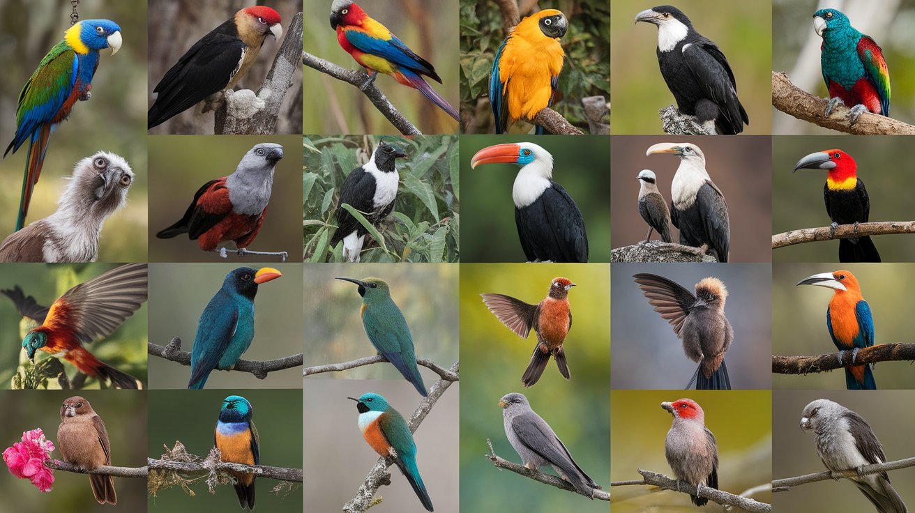 Exotic birds