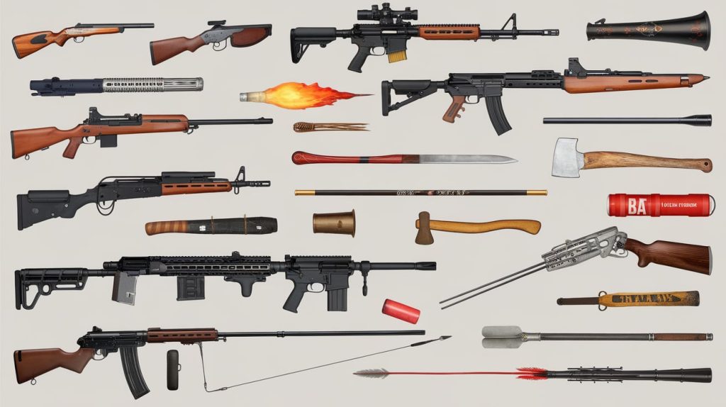 List of Weapons