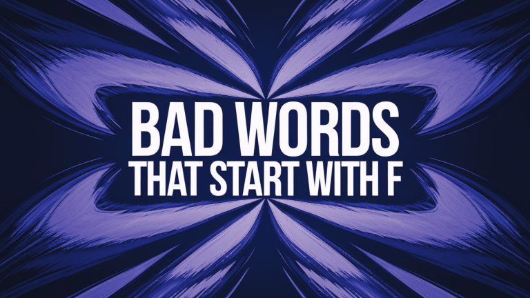 bad words that start with f