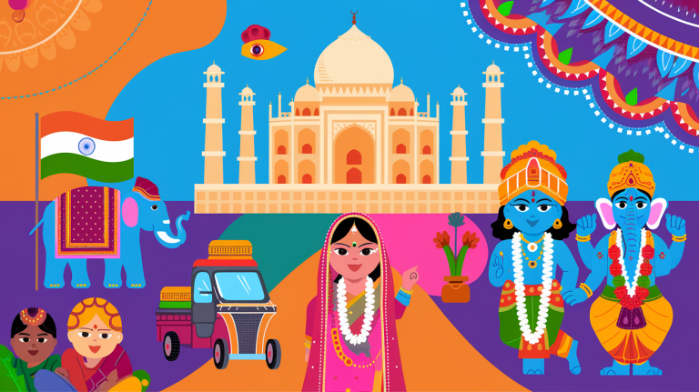 india coloring pages