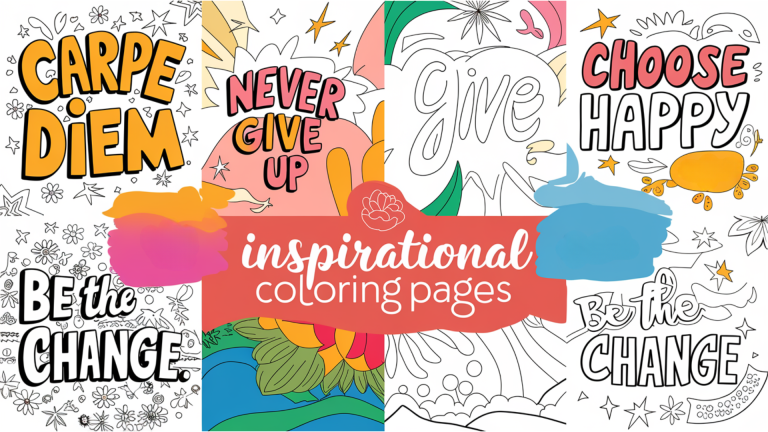 inspirational coloring pages