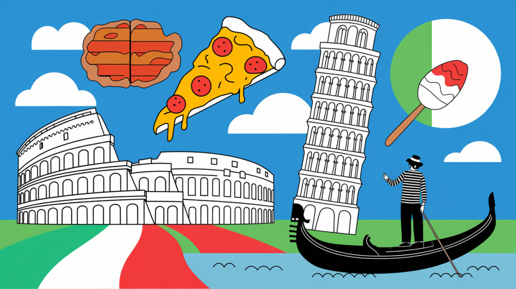 italy coloring pages