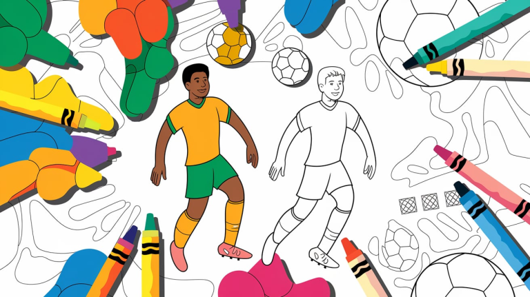 soccer coloring page