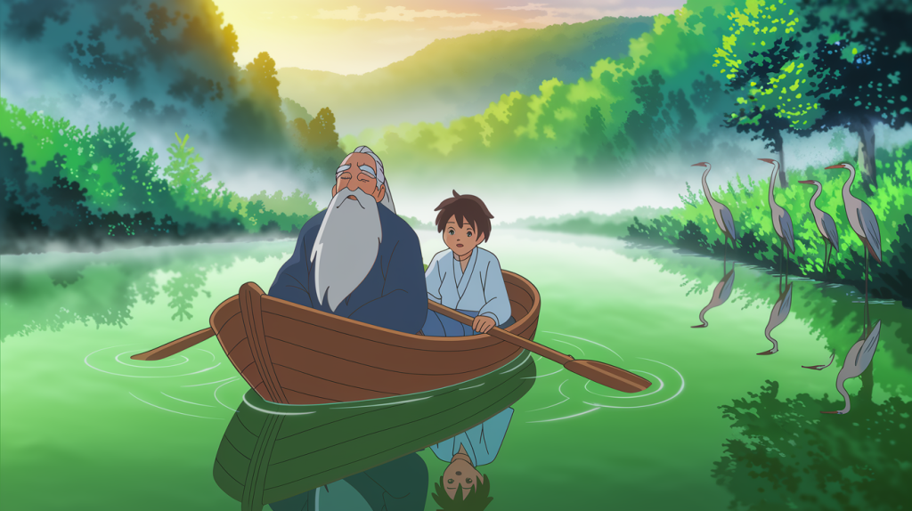 One spring morning, Chen approached Wei as the old man prepared his boat.