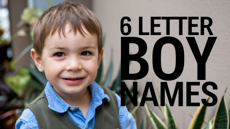 289 Creative 6 Letter Boy Names for Your Little One