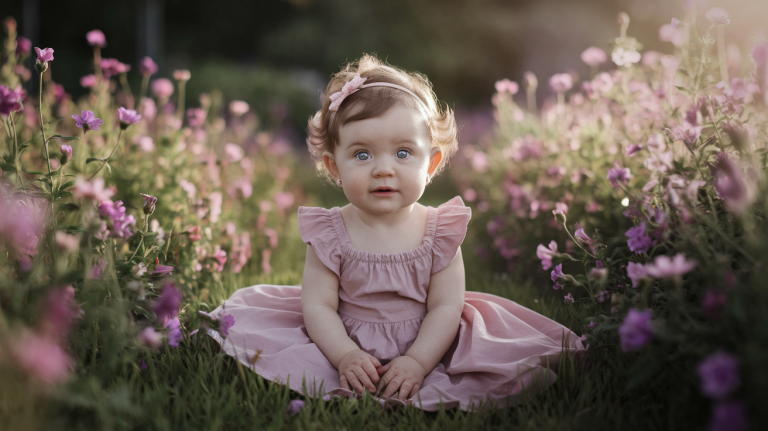 Beautiful Girl Names Meaning Flower with Pronunciation