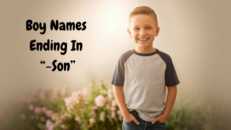 Boy names ending in son