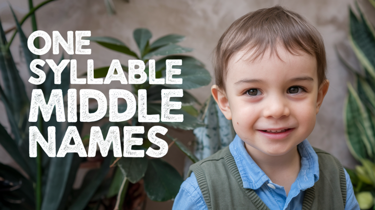 One syllable middle names