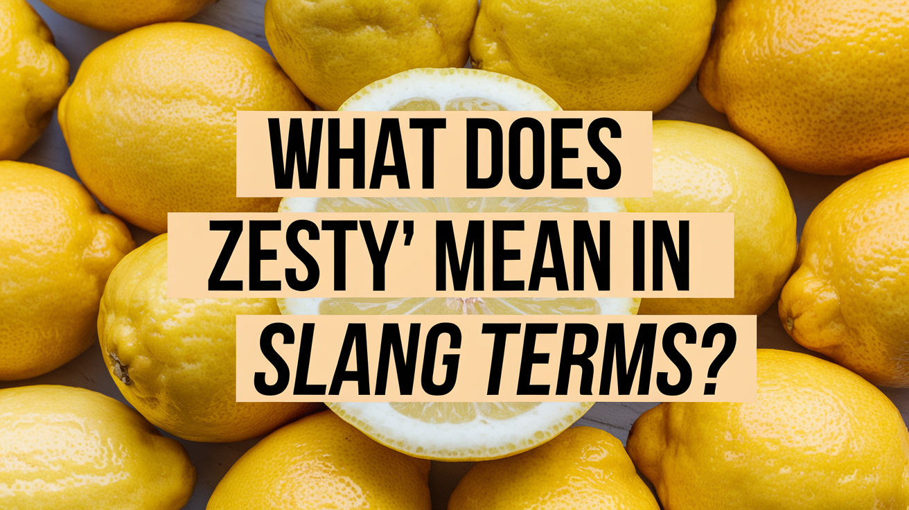 What Does "Zesty" Mean in Slang Terms?
