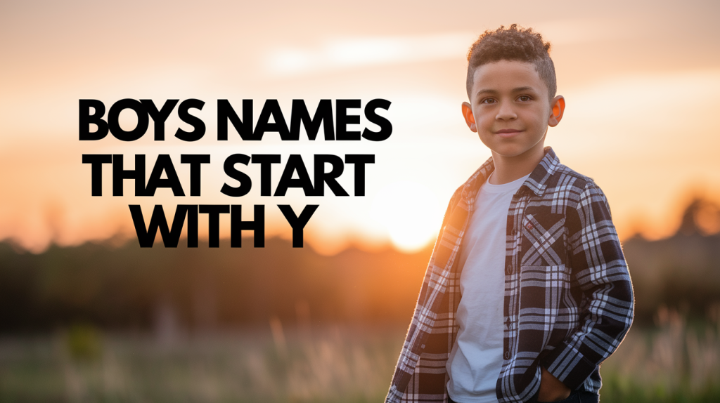 250 Popular Names for Boys that Start with Y (with Meanings)