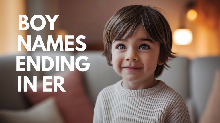 277 Charming Boy Names that End in 'er' with Meanings