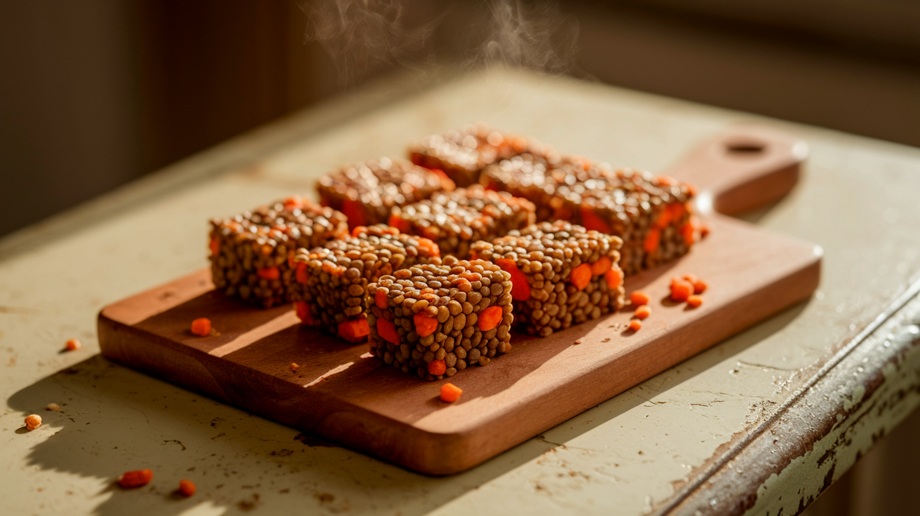 Mashed Lentil Squares