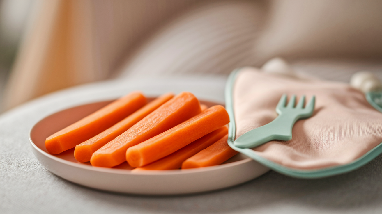 Steamed Carrot Sticks