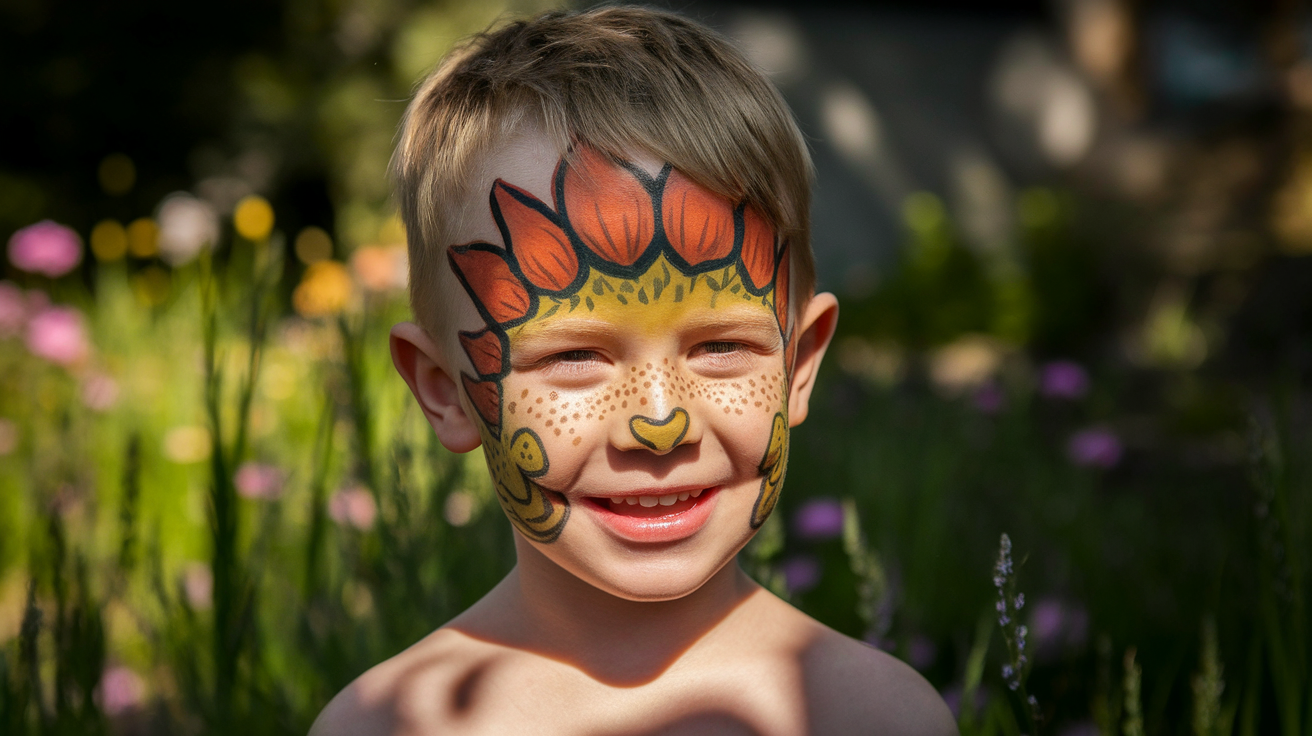 Dinosaur Face Painting