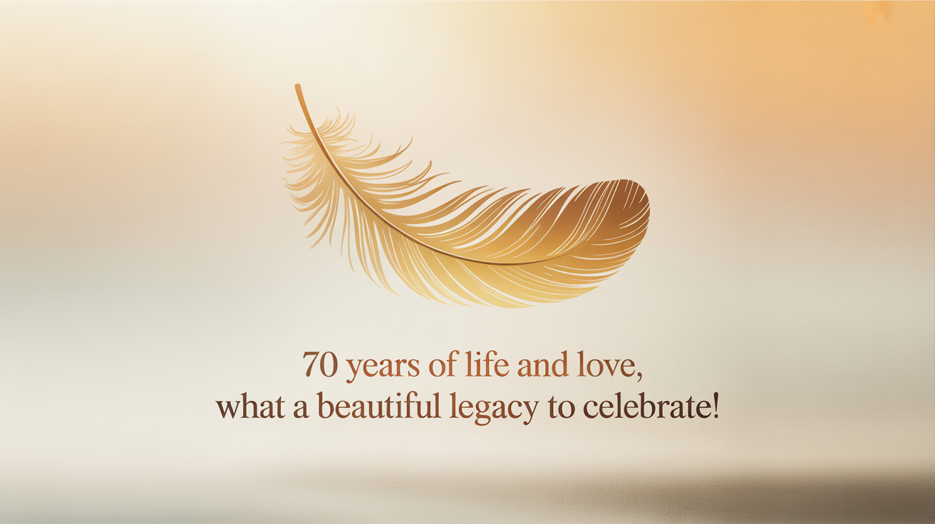 Heartwarming Quotes on Celebrating a 70th Birthday