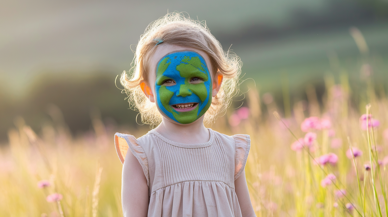 Outer Space Face Painting