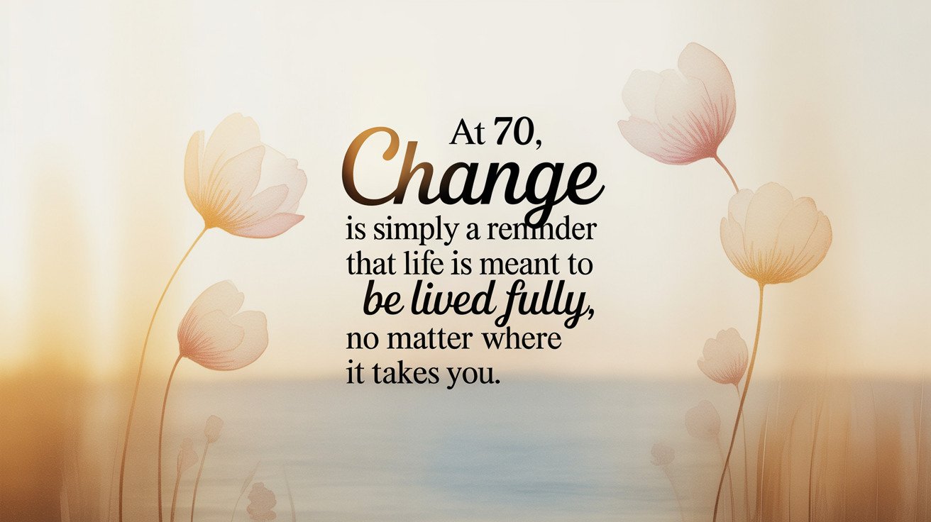 Quotes About Accepting Change at 70